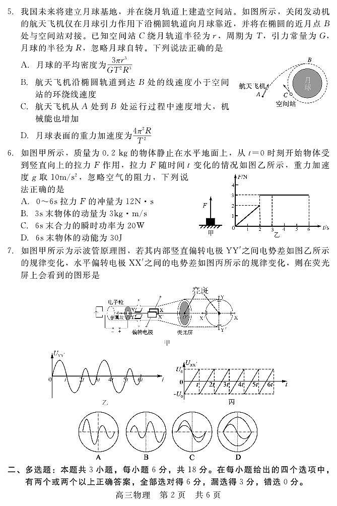 河北省新时代NT教育2025届高三上学期12月阶段测试-物理试卷+答案第2页