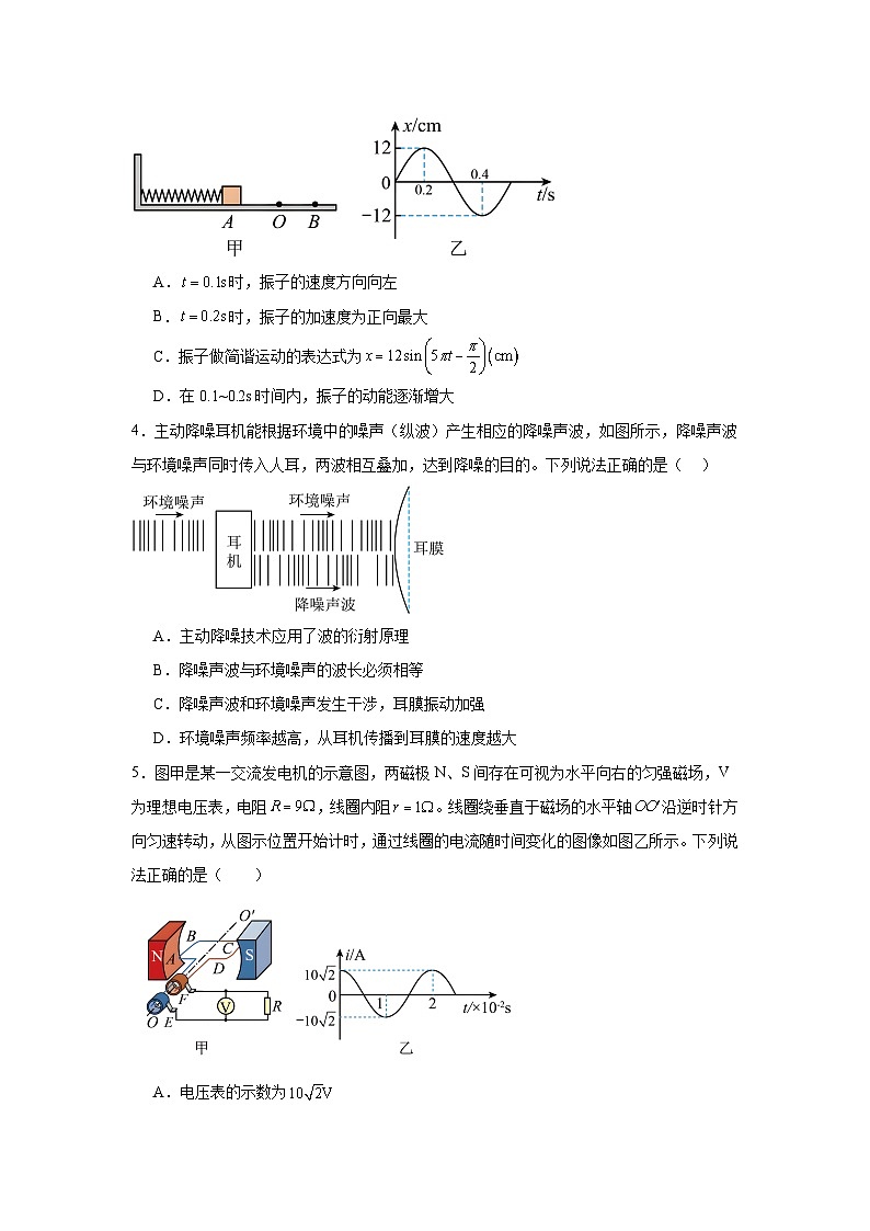 广东省深圳市深圳外国语学校2023-2024学年高二下学期期中考试物理试卷第2页