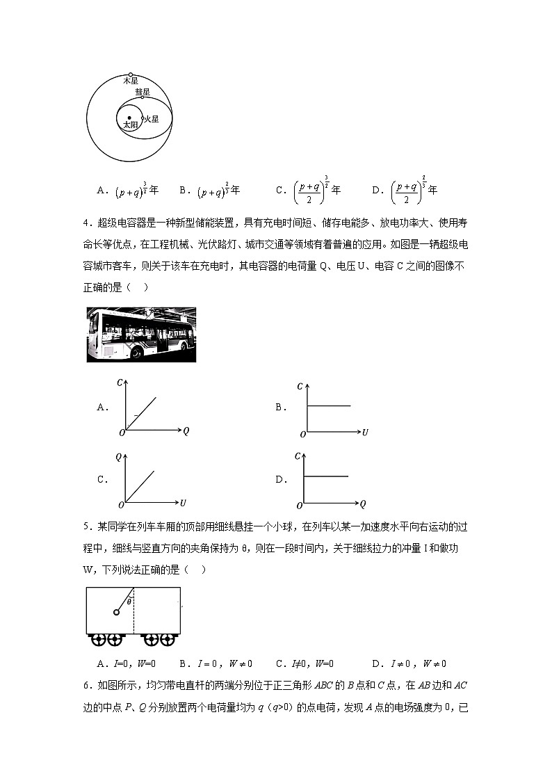 2025届新疆普通高考适应性检测高三上学期第一次模拟考试物理试题第2页