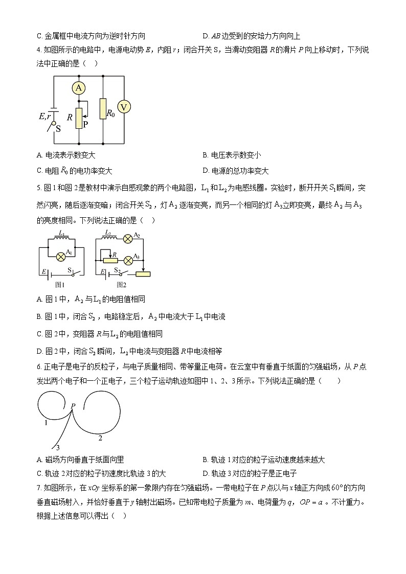 2024北京中关村中学高二（上）期末物理试卷（教师版）(1)第2页
