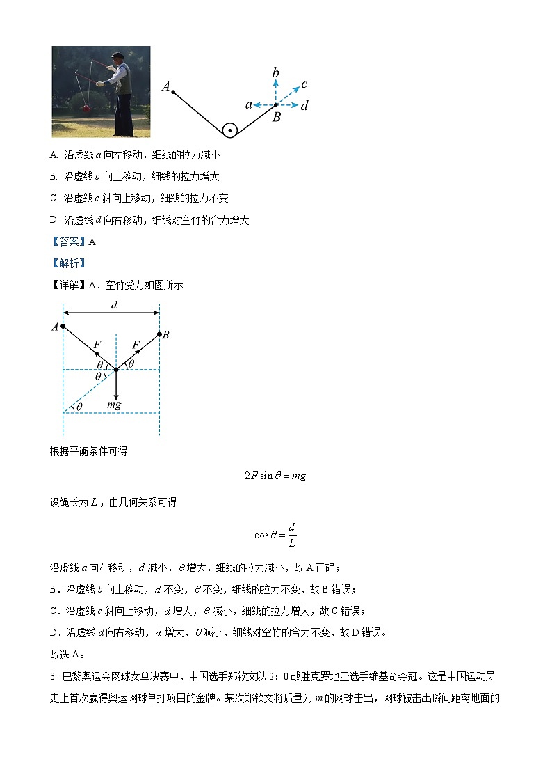 天津市滨海新区塘沽第一中学2024-2025学年高三上学期第二次月考物理试卷 Word版含解析第2页