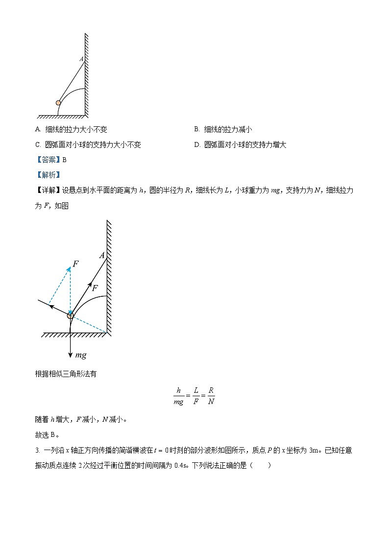 四川省蓬溪中学2025届高三上学期二诊模拟物理试卷 Word版含解析第2页