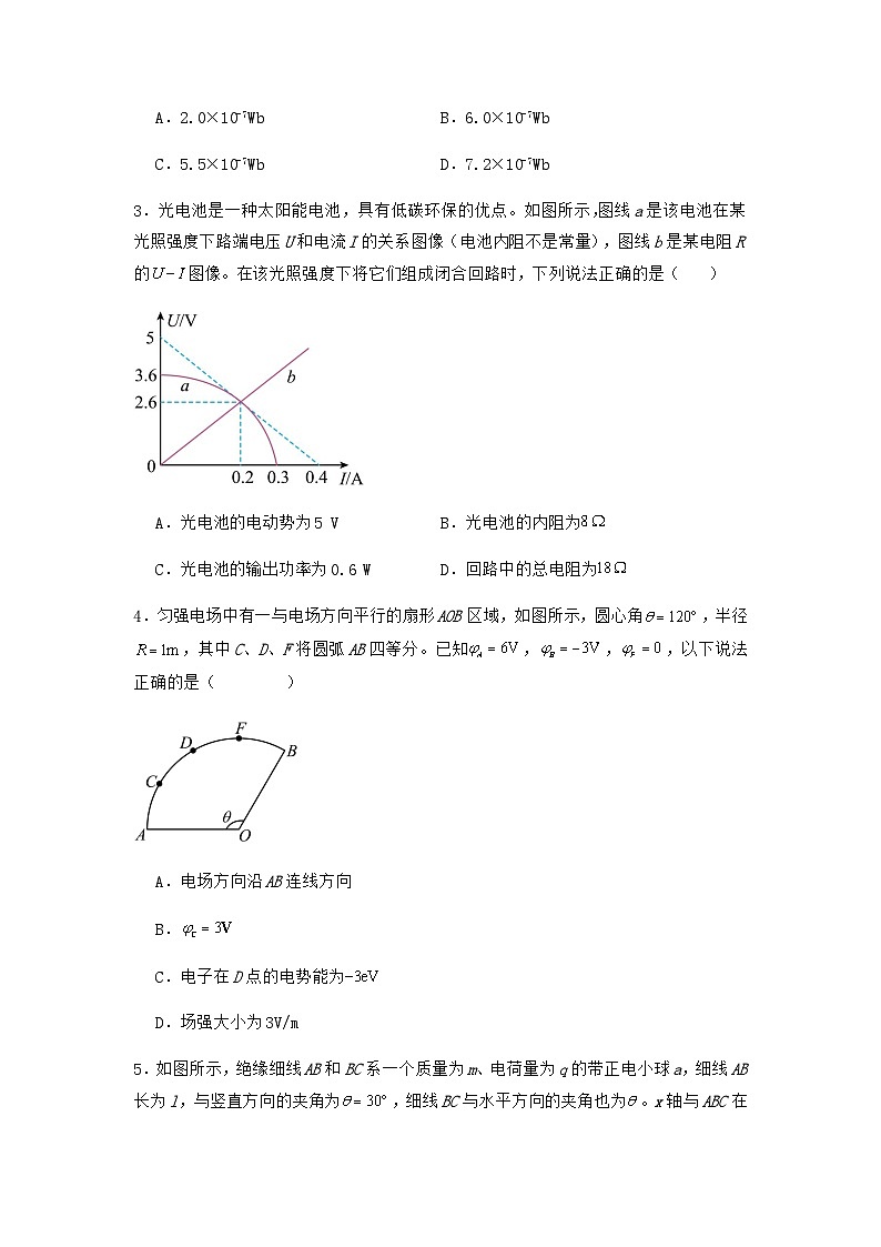 人教版（2019）高中物理必修第三册 综合测试（原卷）第2页