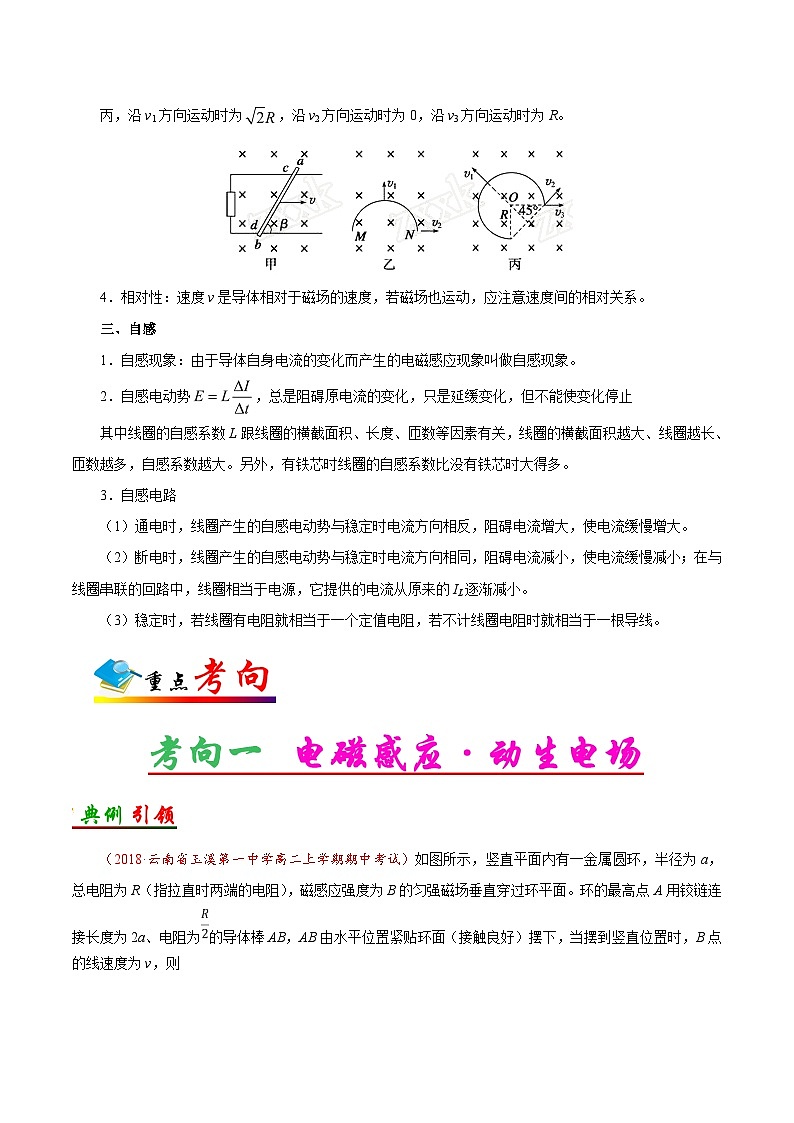 备战2025年高考物理考点一遍过学案考点49 法拉第电磁感应定律 自感现象第2页
