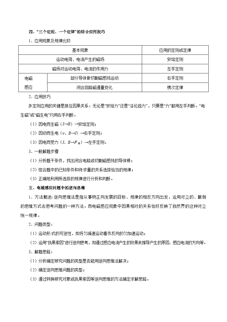 备战2025年高考物理考点一遍过学案考点48 电磁感应现象 楞次定律第3页