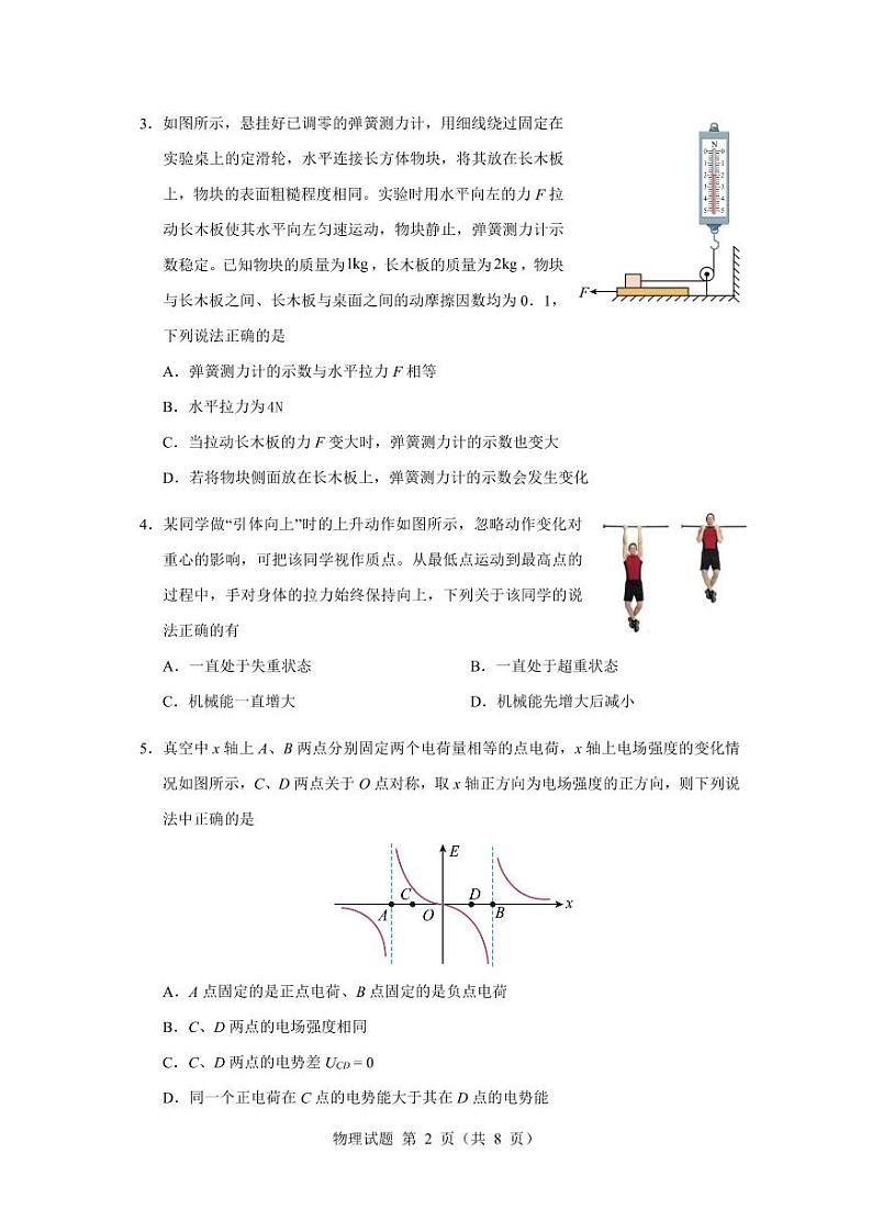 2025届高考八省联考物理预测卷第2页