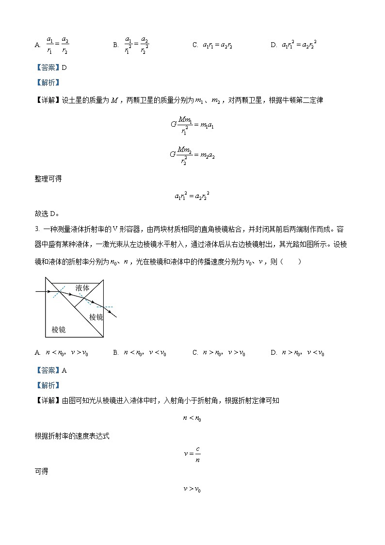 2024年新高考贵州卷 贵州物理真题试卷（解析版）第2页