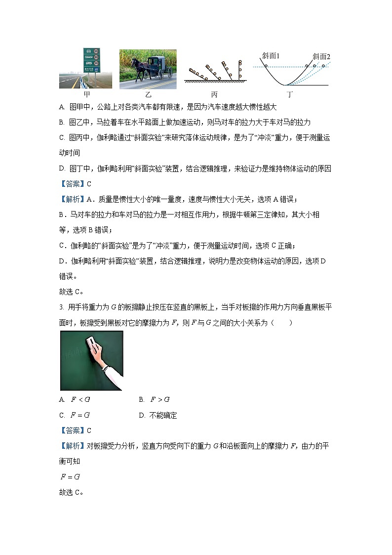 广西部分名校2024-2025学年高一（上）12月联合检测物理试卷（解析版）第2页