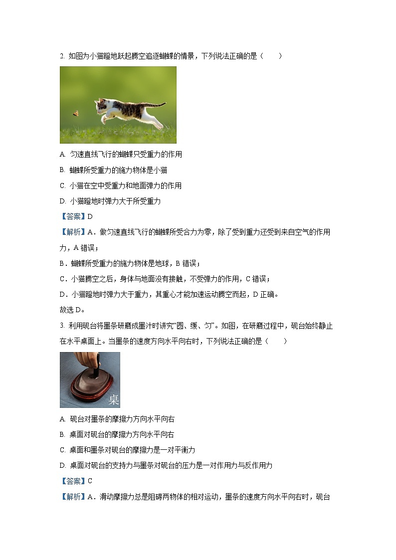 广西壮族自治区河池市十校协作体2024-2025学年高一（上）12月月考物理试卷（解析版）第2页