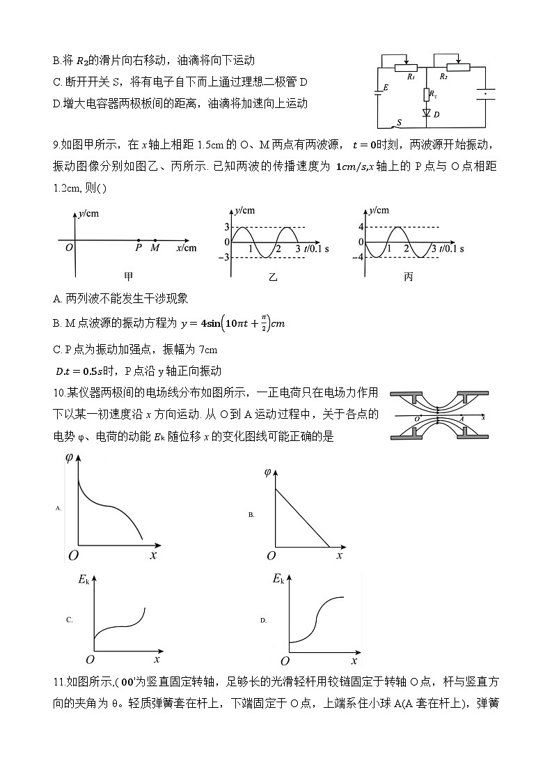 2025届江苏省南通苏北七市高三上学期一模物理押题卷第3页