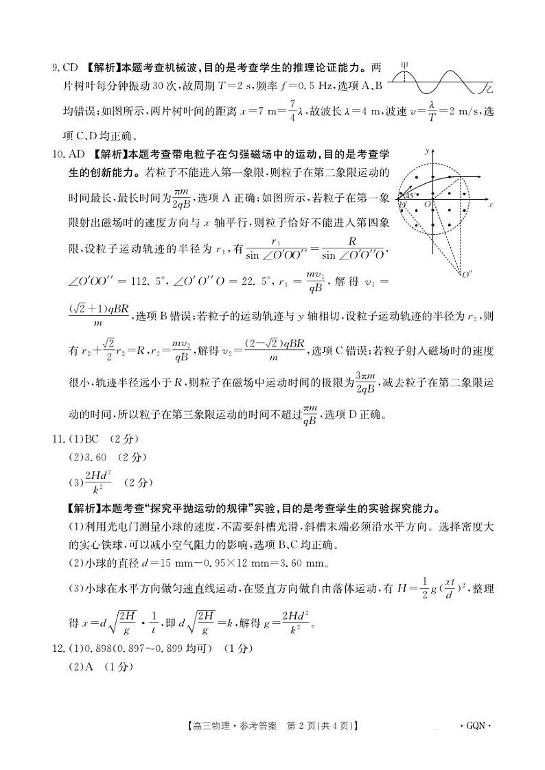 物理答案第2页