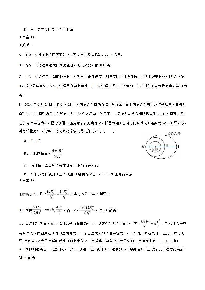 2025届四川省成都市石室中学高三上学期高考适应性测试演练模拟考试 物理 （解析版）第2页