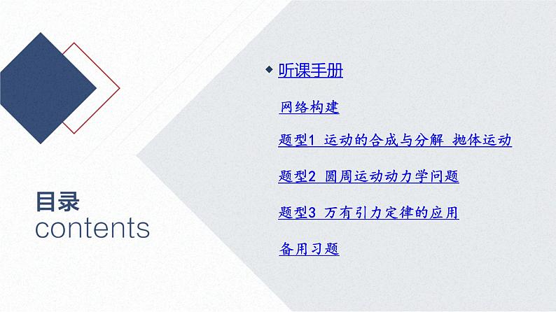 2025高考物理二轮复习专题一-力与运动-第三讲 力与曲线运动【课件】第2页