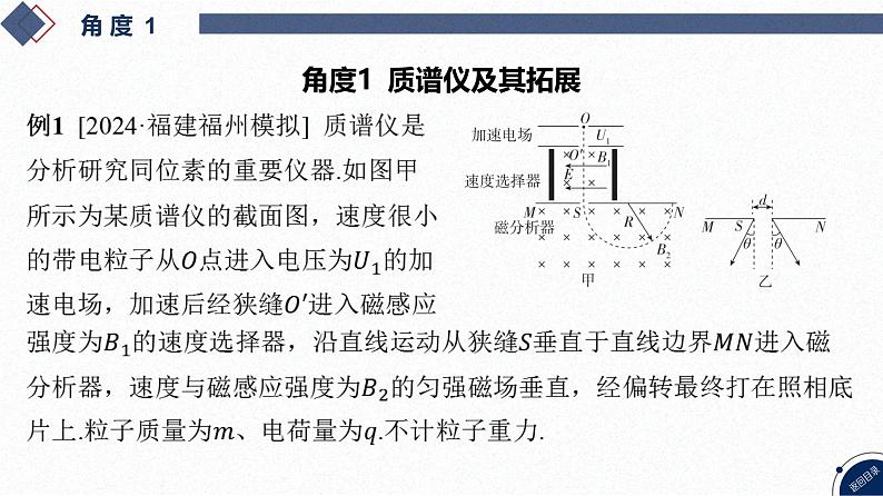 2025高考物理二轮复习专题三-电场和磁场-第四讲 质谱仪、回旋加速器等组合场问题【课件】第4页