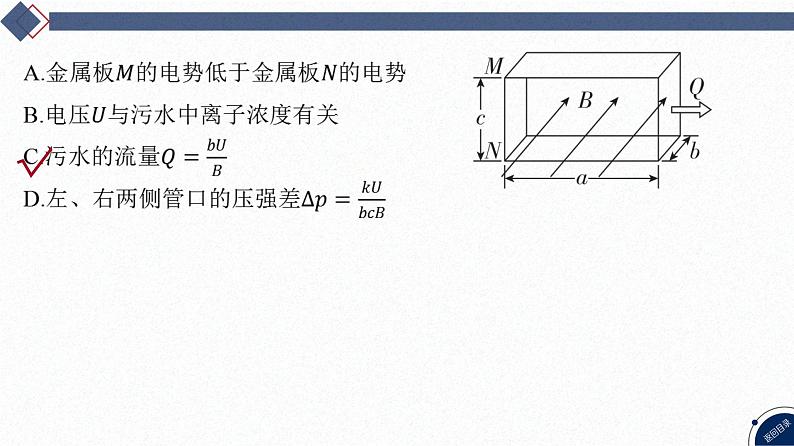 2025高考物理二轮复习专题三-电场和磁场-第五讲 速度选择器、霍尔效应等叠加场问题【课件】第5页