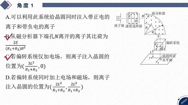 2025高考物理二轮复习专题三-电场和磁场-第六讲 电磁场中的空间立体问题和摆线问题【课件】第7页