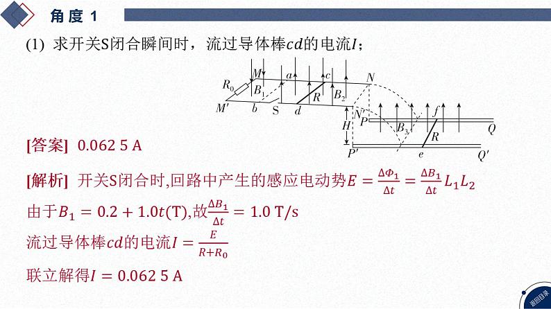 2025高考物理二轮复习专题四-电路和电磁感应-第八讲 电磁感应中的双杆和线框模型【课件】第8页