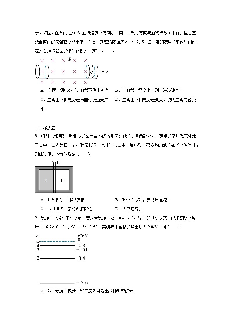 2025年陕山青宁普通高中学业水平选择性考试适应性演练（八省联考陕西、山西、青海、宁夏物理试卷）第3页