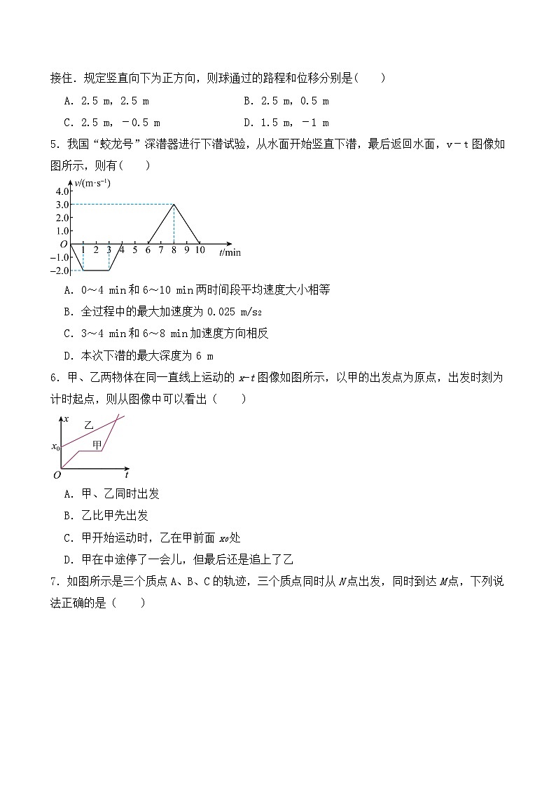 青海省西宁市湟中区第一中学2024-2025学年高一上学期第一次月考物理试题（Word版附答案）第2页