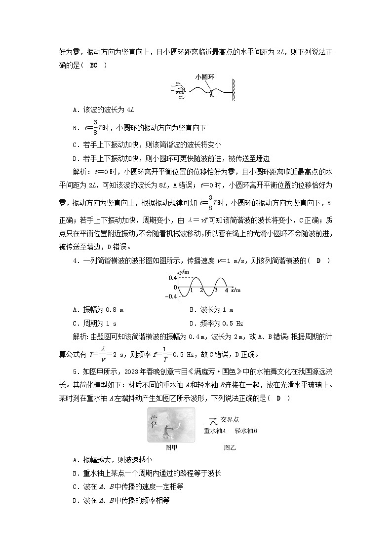 2025届高考物理二轮专题复习与测试专题强化练十五机械振动和机械波第2页