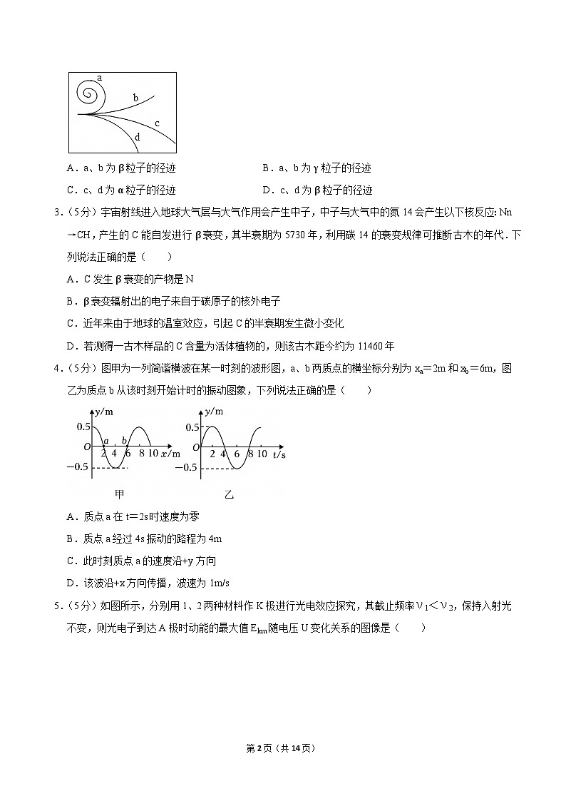 2023-2024学年天津市红桥区高二（下）期末物理试卷第2页