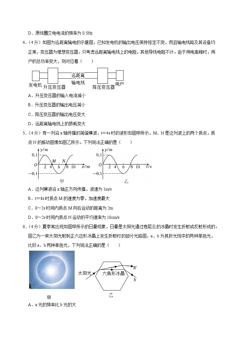 2023-2024学年陕西省渭南市华州区高二（下）期末物理试卷第2页