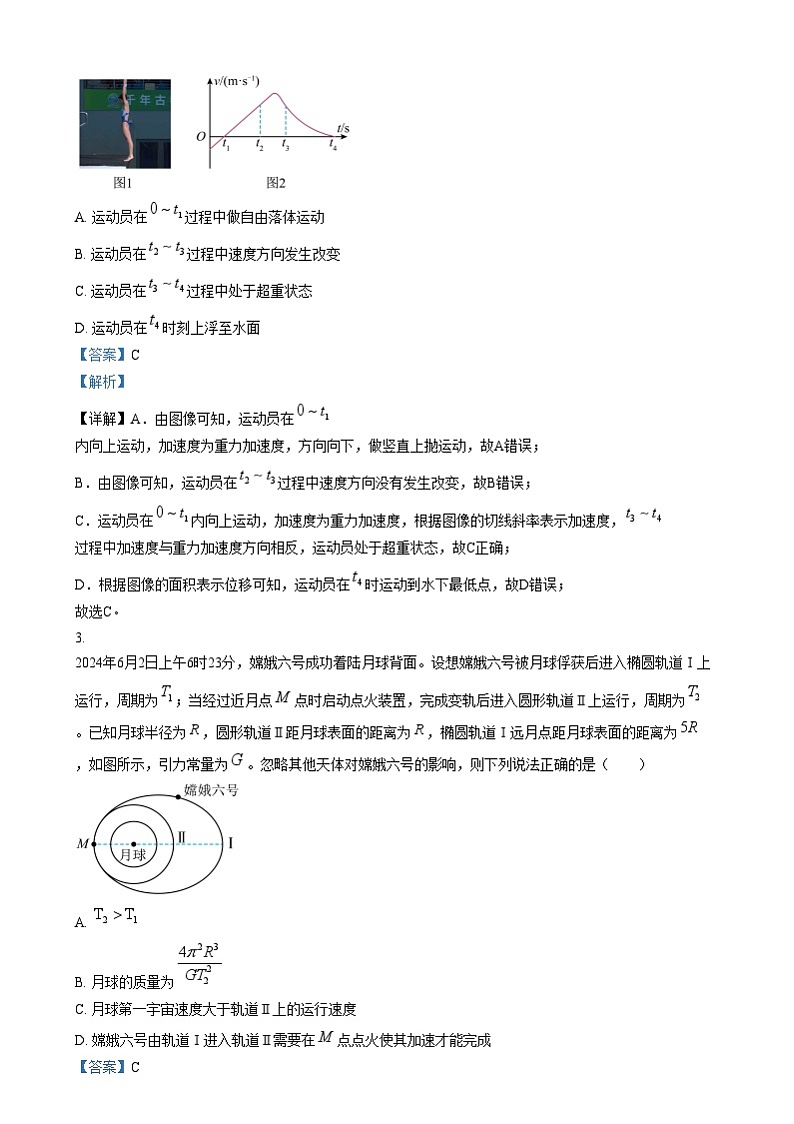 四川省成都市石室中学2025届高三上学期高考适应性测试演练模拟考试物理试卷（Word版附解析）第2页