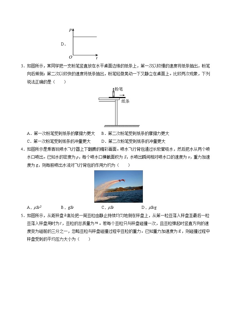 ③寒假提升练-05 动量守恒定律（学生版）2025年高二物理寒假衔接讲练 (人教版)第2页