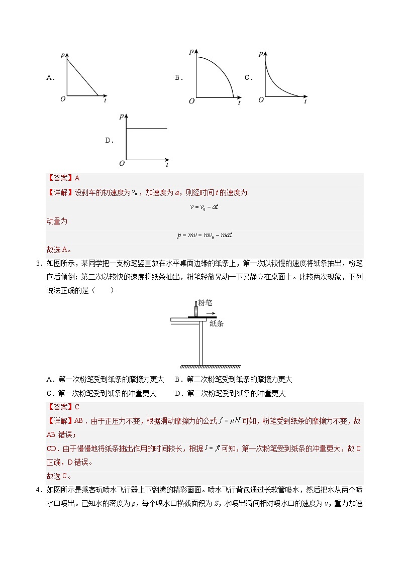 ③寒假提升练-05 动量守恒定律（教师版）2025年高二物理寒假衔接讲练 (人教版)第2页