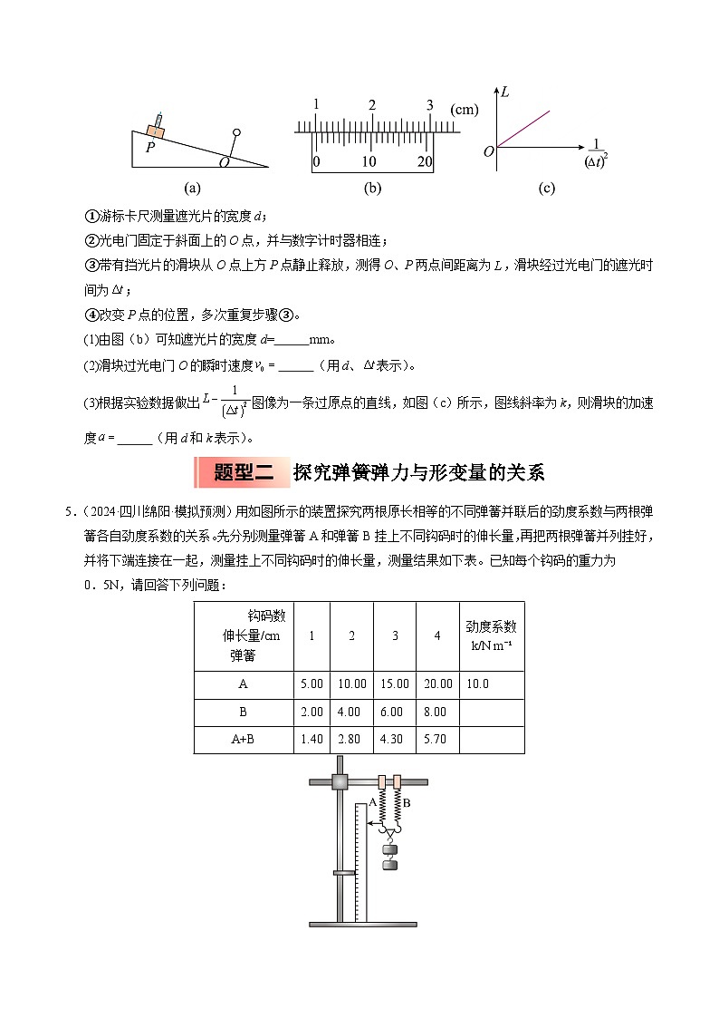 ③寒假提升练-14 实验综合练（学生版）2025年高一物理寒假衔接讲练 (人教版)第3页