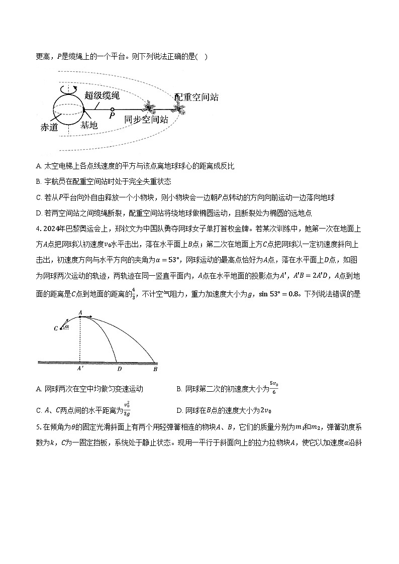 安徽省滁州市凤阳博文学校2024-2025学年高三（上）月考物理试卷第2页