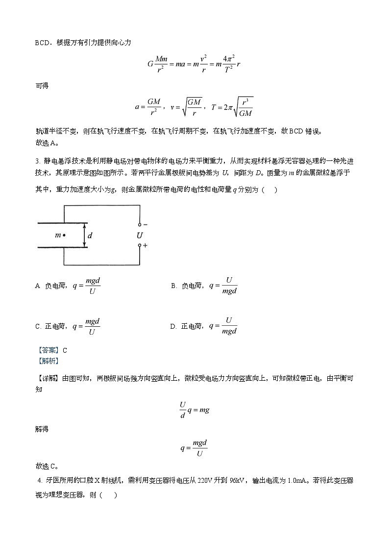 2025届高三八省联考物理答案第2页