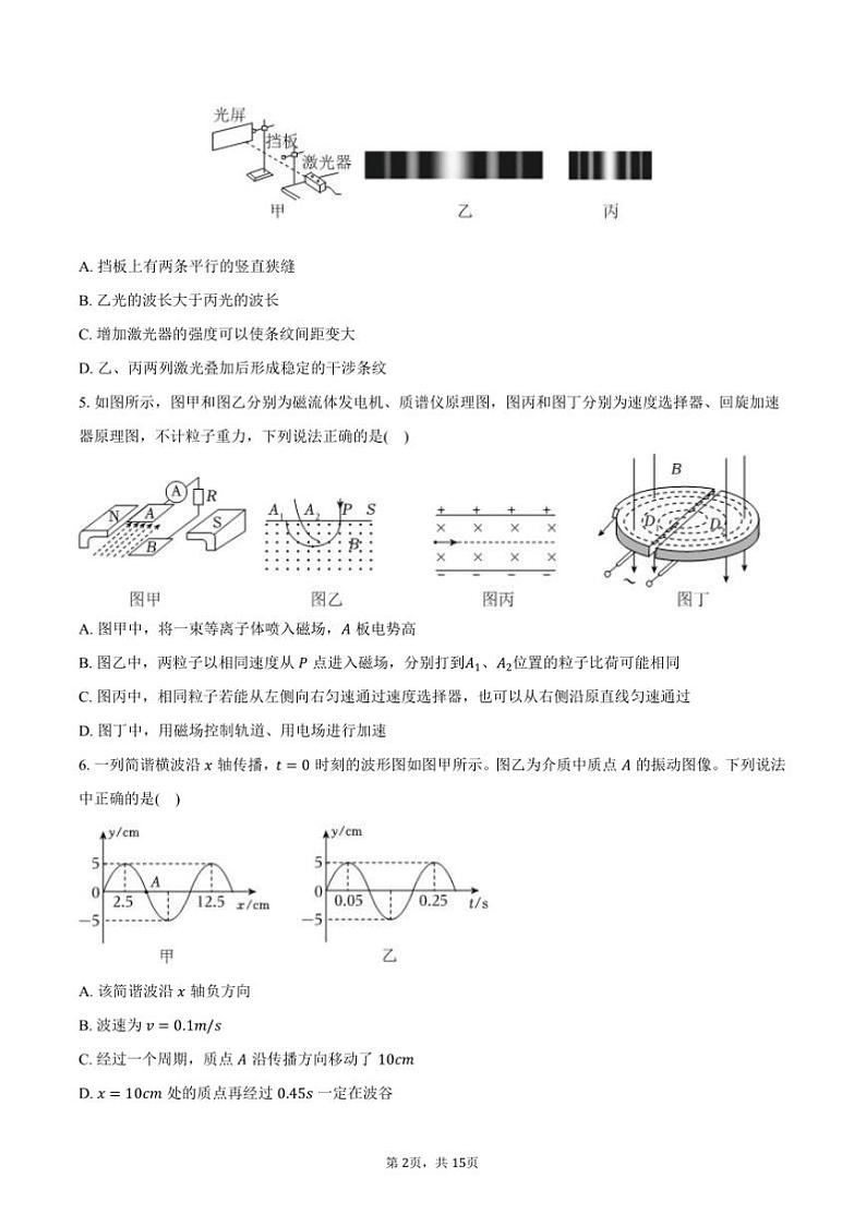 2023～2024学年江苏省南通市海门区高二上()期末物理试卷(含解析)第2页