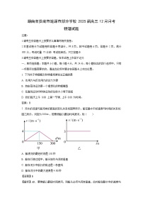 2024~2025学年湖南省娄底市涟源市部分学校高三上12月月考物理试卷