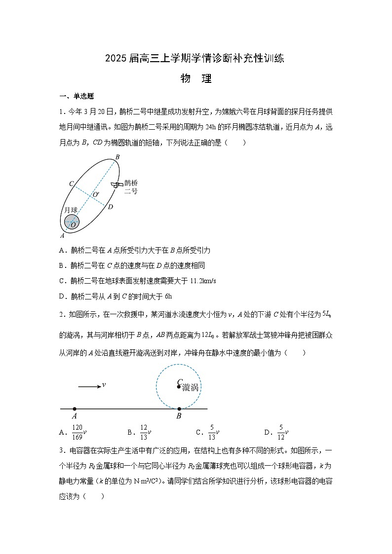 2024~2025学年山东省百校大联考高三上12月月考考后强化训练物理试卷（解析版）第1页