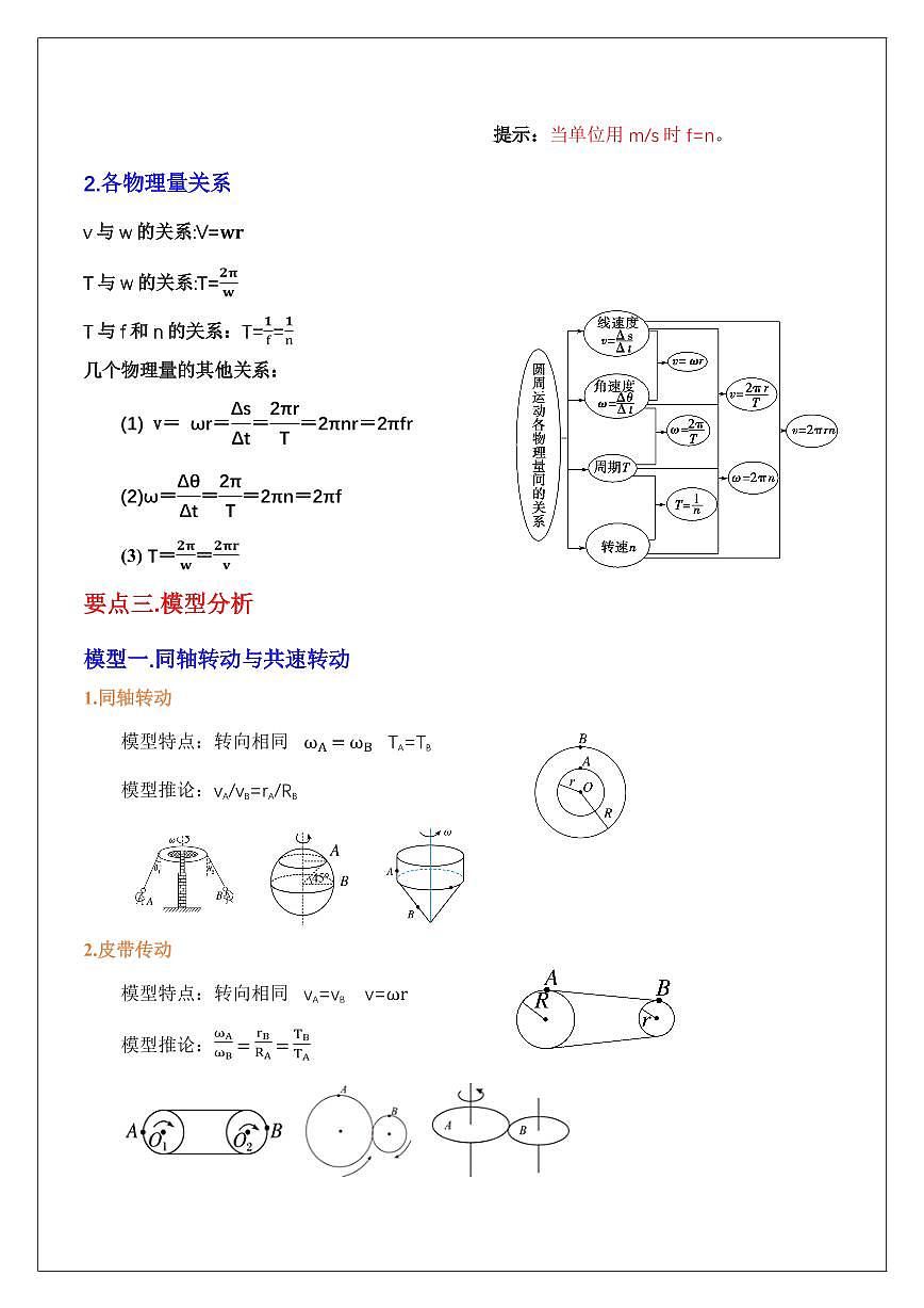 6.1圆周运动（学生版） 2024届高考物理一轮复习讲义第2页