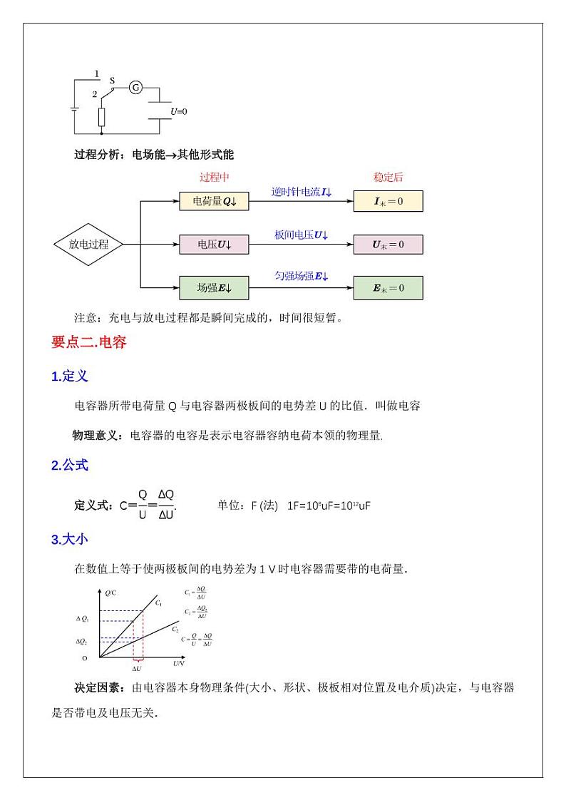 10.4电容器和电容（教师版）（1） 2024届高考物理一轮复习讲义第2页
