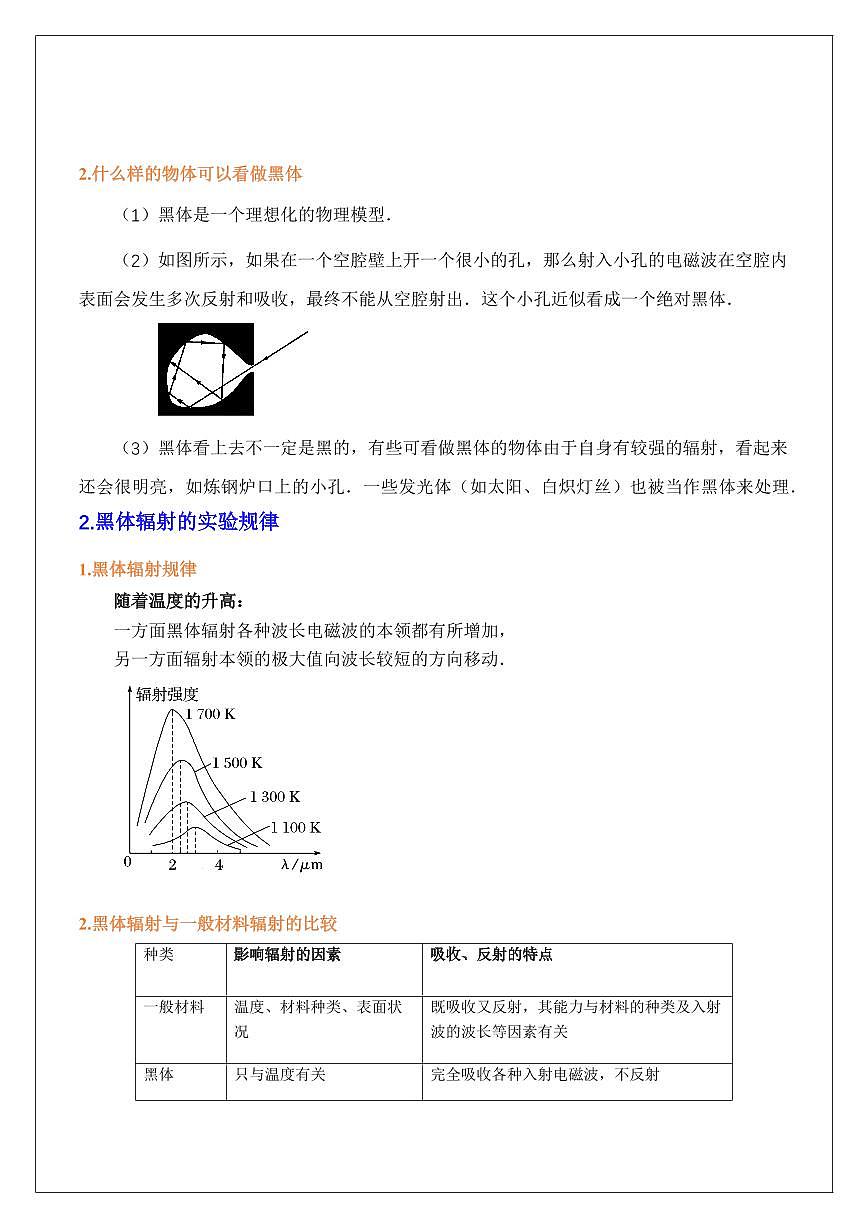 13.5能量量子化（学生版） 2024届高考物理一轮复习讲义第2页