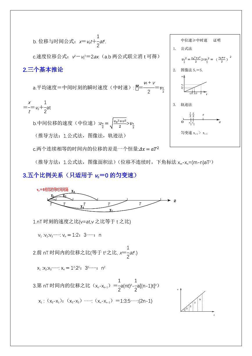2.1匀变速直线运动基础（教师版） 2024届高考物理一轮复习讲义第2页
