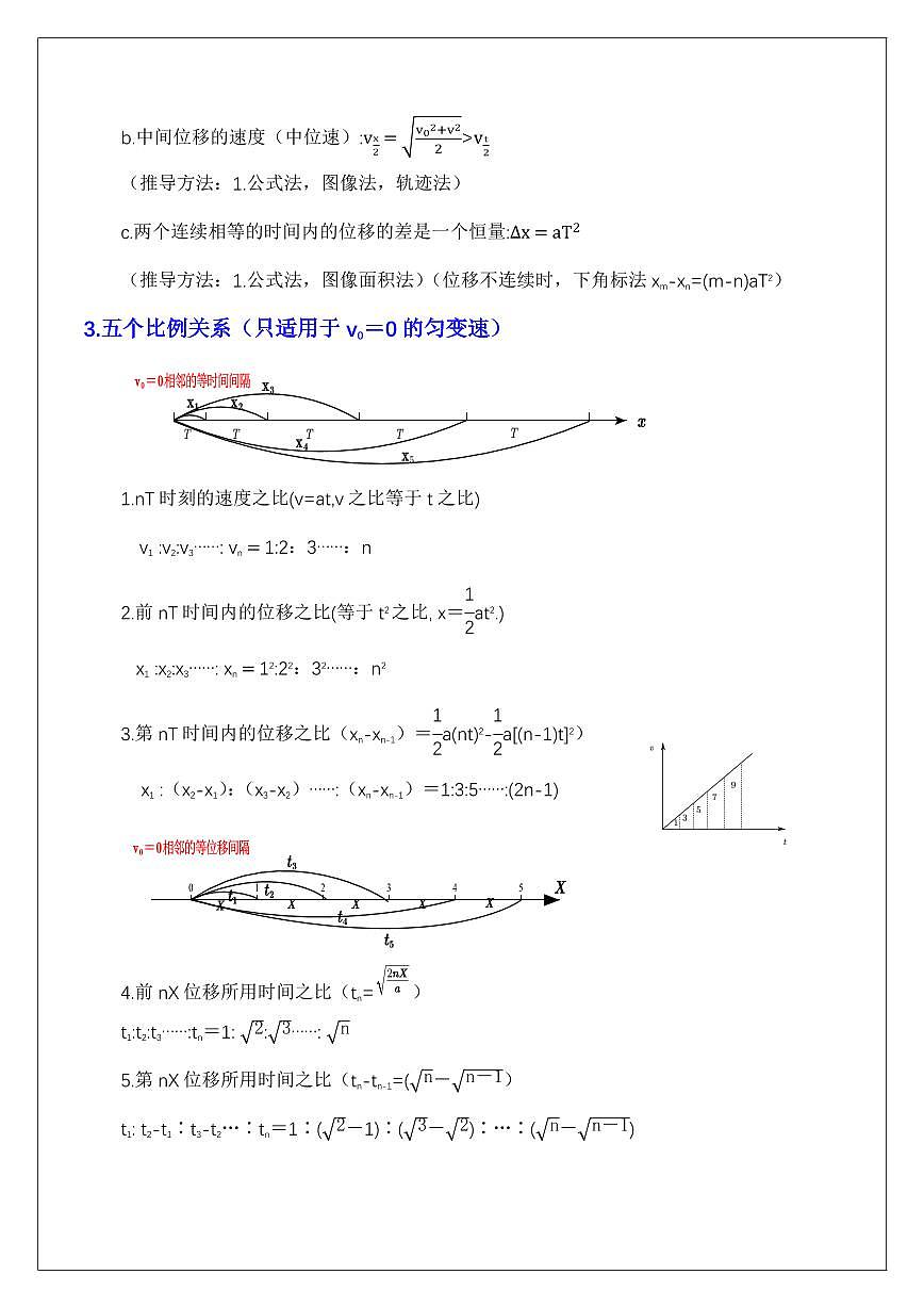 2.1匀变速直线运动基础（学生版） 2024届高考物理一轮复习讲义第2页