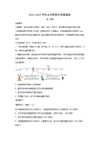2024~2025学年山东省潍坊市四县市联考高二上学期期中质量监测物理试卷（解析版）