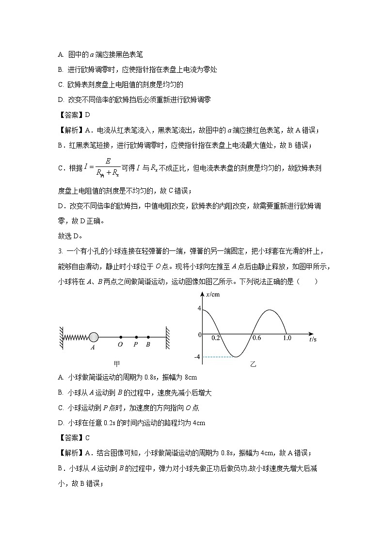 2024~2025学年山东省日照市高二上学期期中考试物理试卷（解析版）第2页