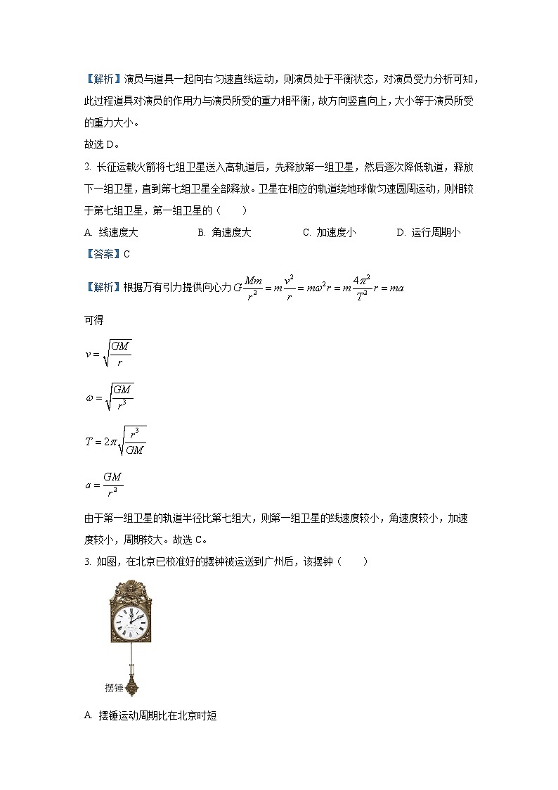 2025届广东省广州市高三上学期12月调研测试（零模）（B）物理试卷（解析版）第2页