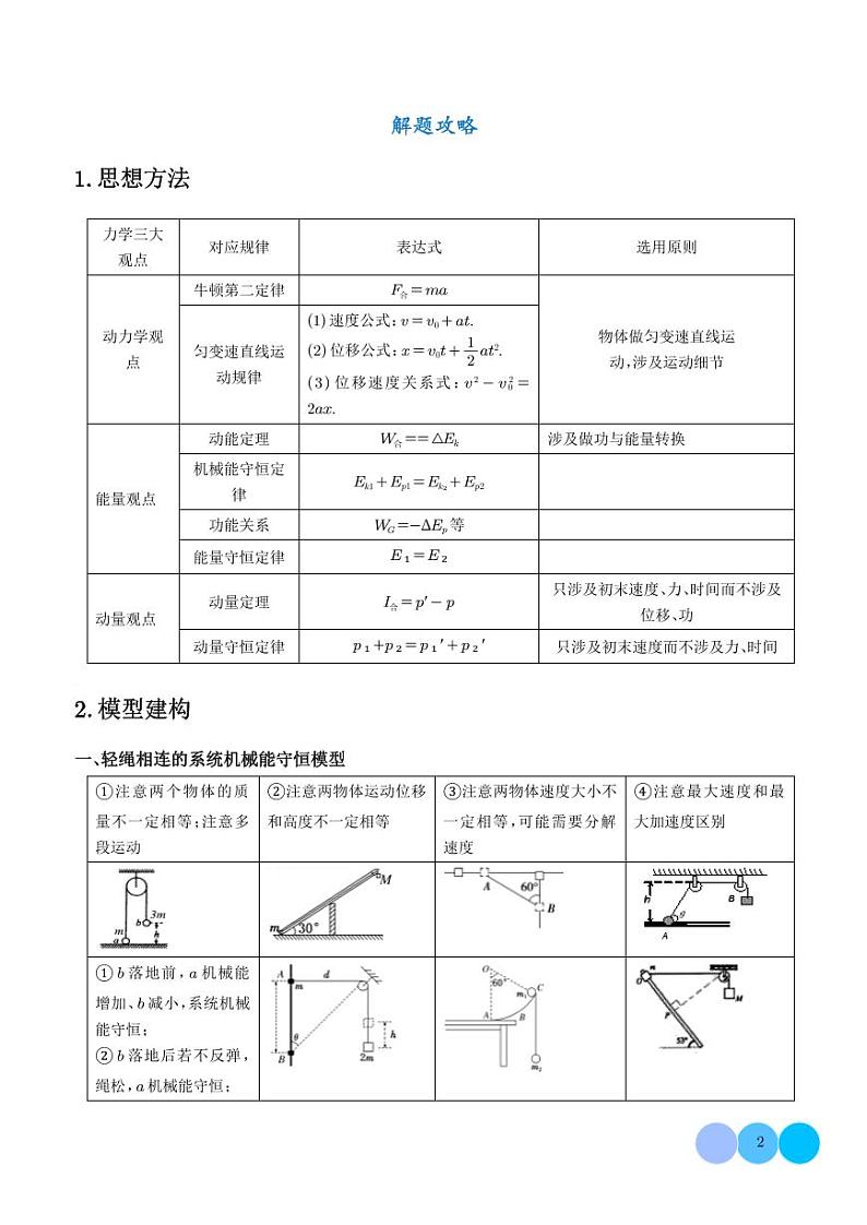 能量守恒与动量守恒观念综合应用（解析版）第2页