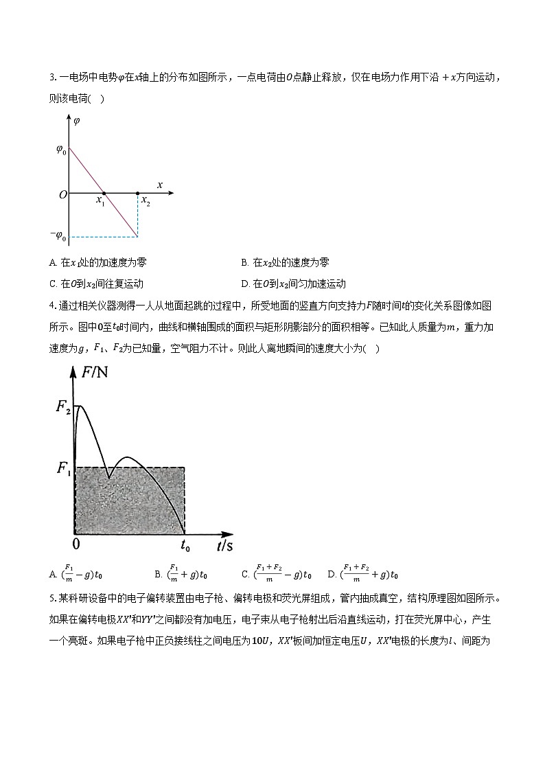 安徽省定远中学2024-2025学年第一学期高二物理期末考试第2页