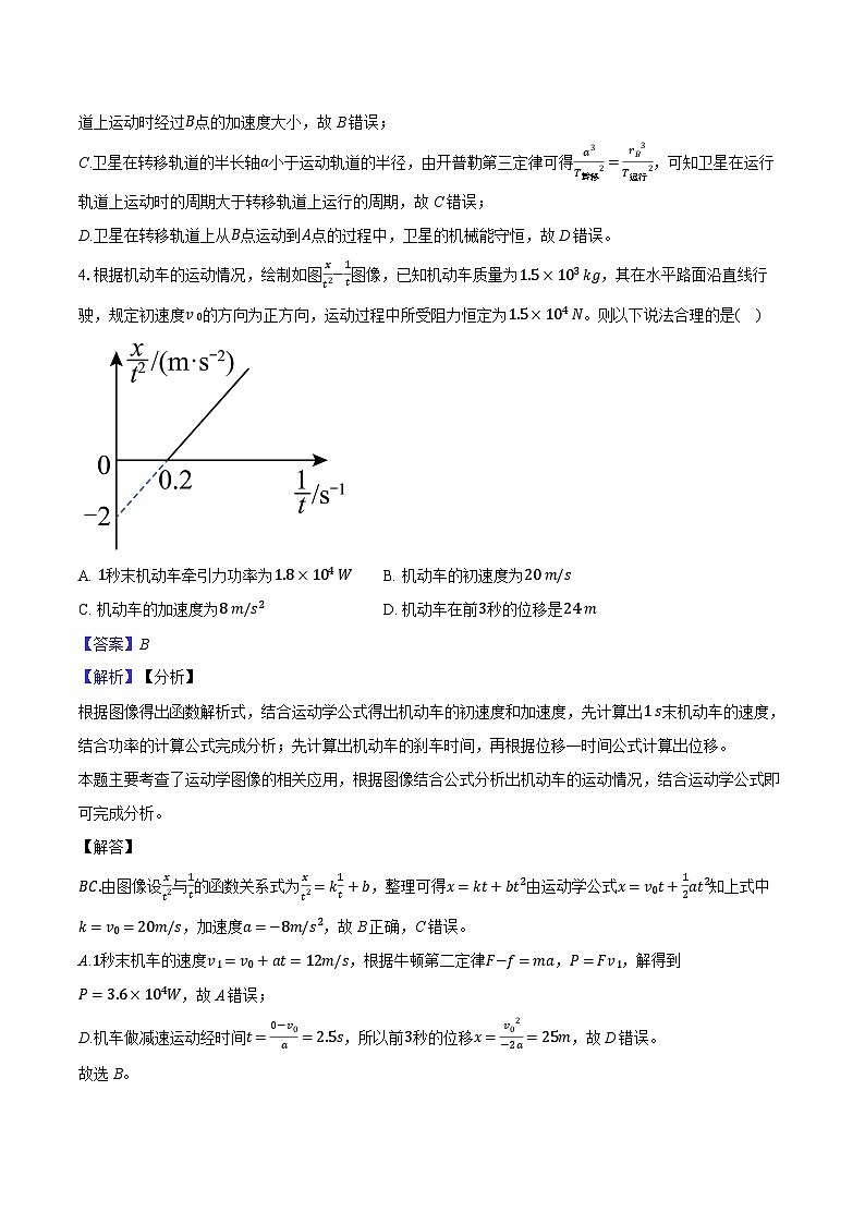 安徽省马鞍山市 2024-2025学年高三（上）11月月考物理试卷A（含解析）第3页
