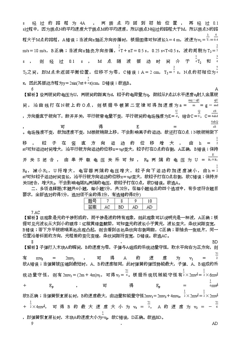 湖南省长沙市湖南师范大学附属中学2024-2025学年高二上学期1月期末物理试题答案第2页