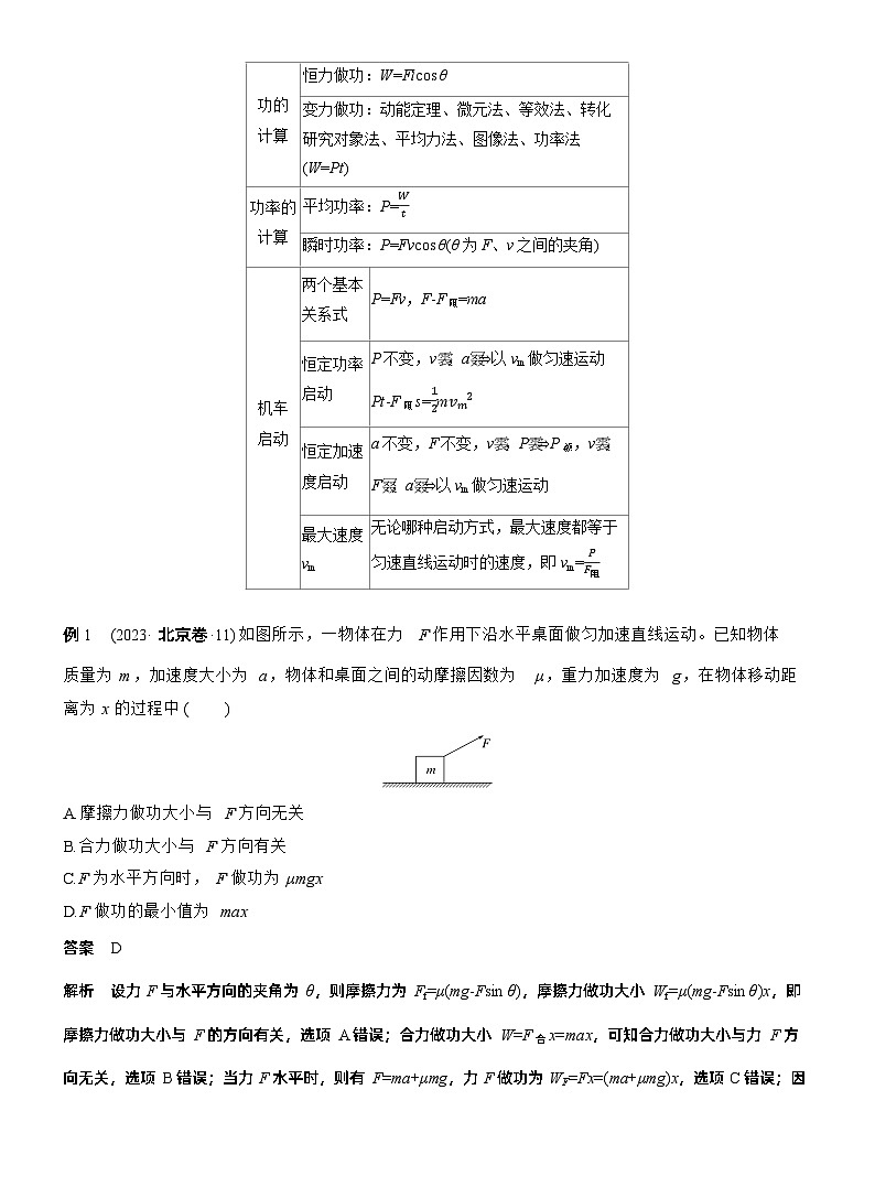 第一篇　专题二　第6讲　功和能 --2025年高考物理大二轮复习（教师版）第3页