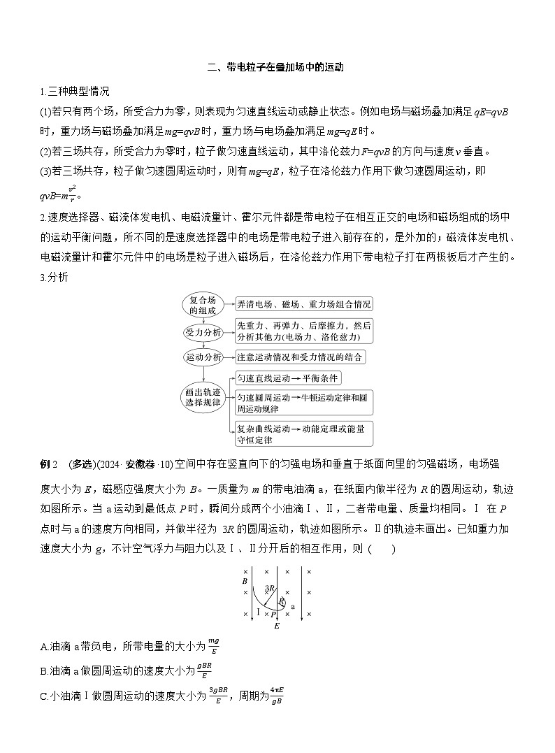 第一篇　专题三　计算题培优2　带电粒子在复合场中的运动 --2025年高考物理大二轮复习（讲义）  第3页