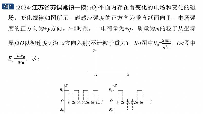 第一篇　专题三　计算题培优3　带电粒子在交变场和立体空间中的运动 --2025年高考物理大二轮复习（课件） 第6页